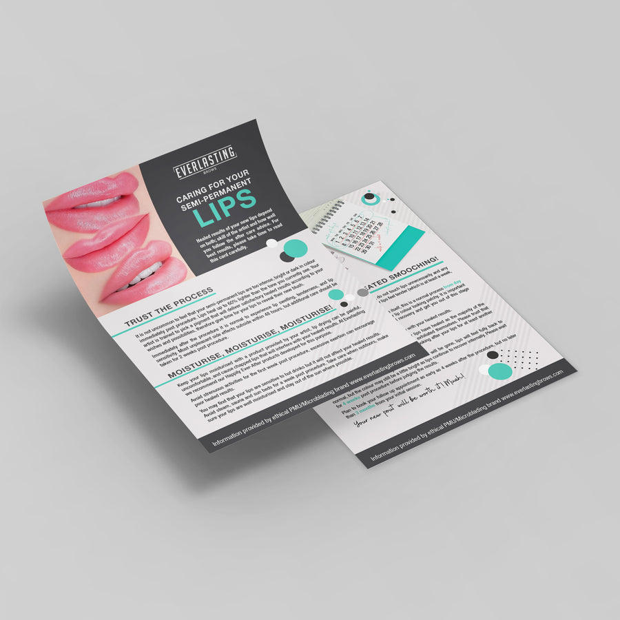 Everlasting LIP After Care Leaflets x50