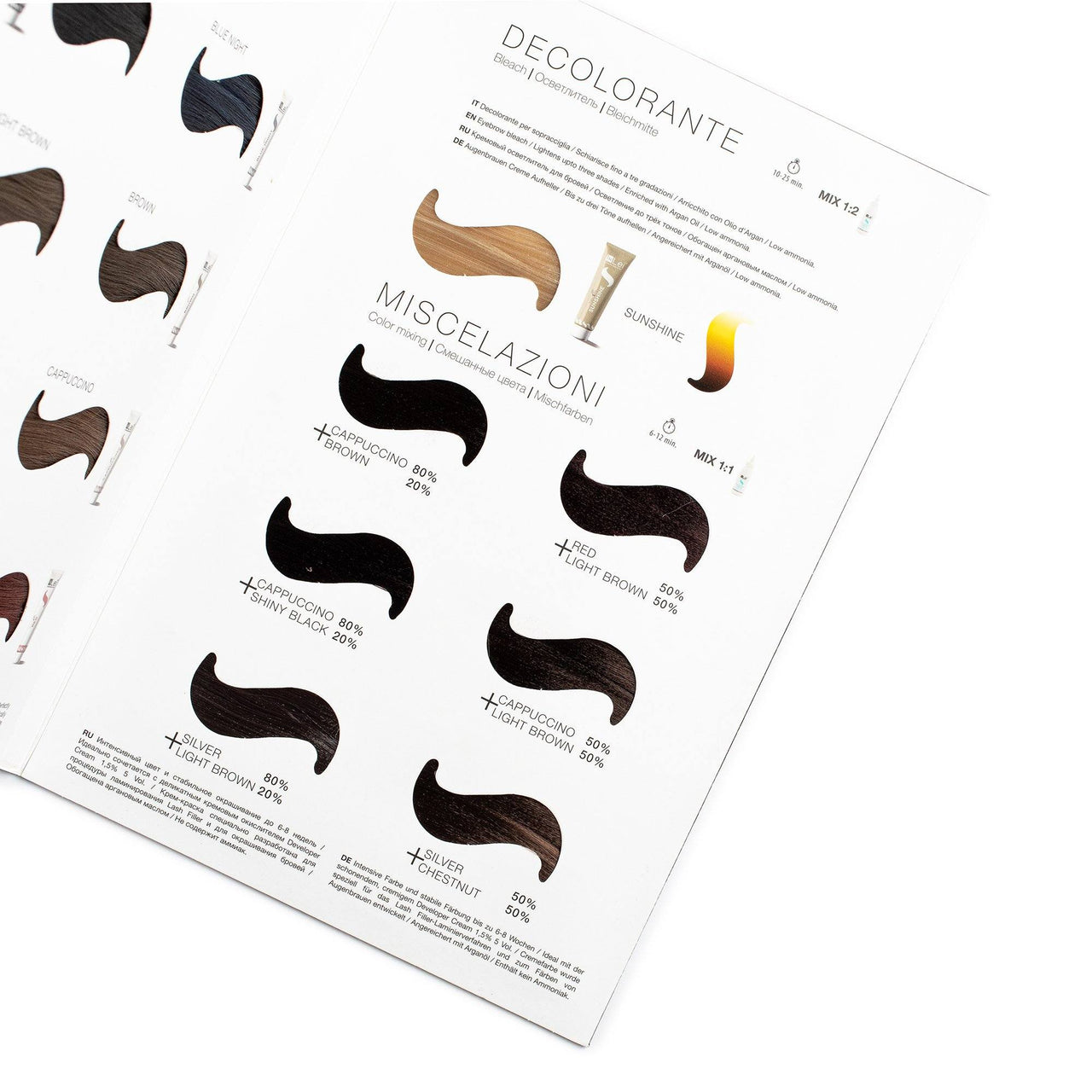 InLei® | Color Chart | Lash & Brow Tint