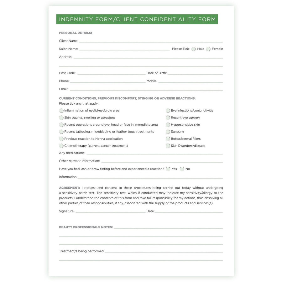purHENNA® | Brow Henna | Liability Form