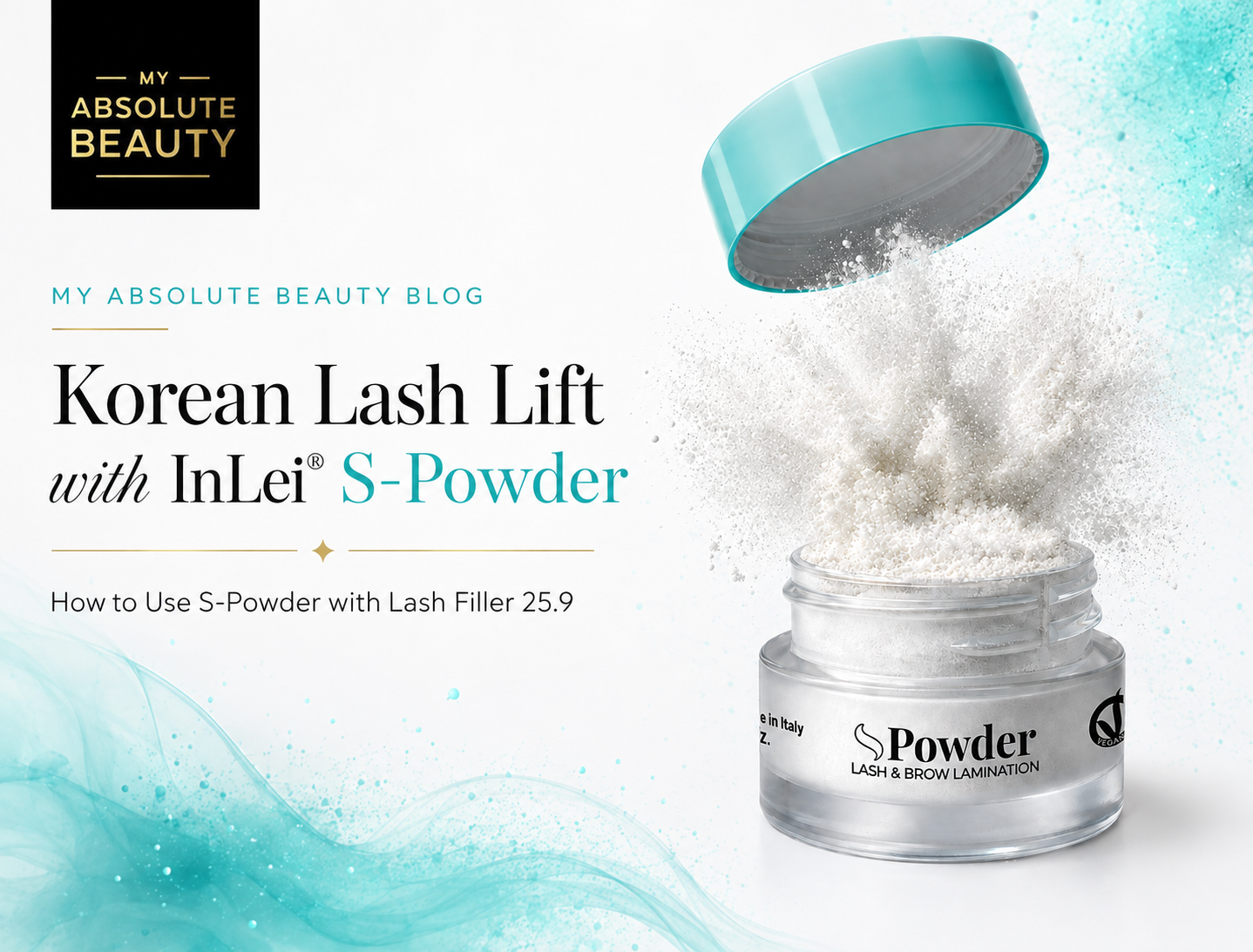 Korean Lash Lift with InLei®: How to Use S-Powder with Lash Filler 25.9