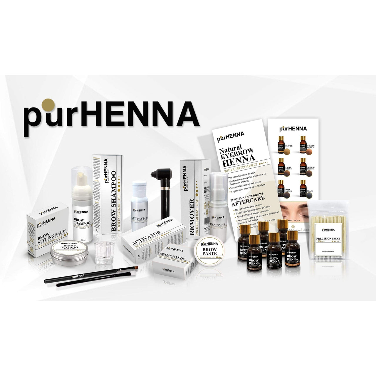 purHENNA® | brow henna | kit, manual and certificate- Online Training