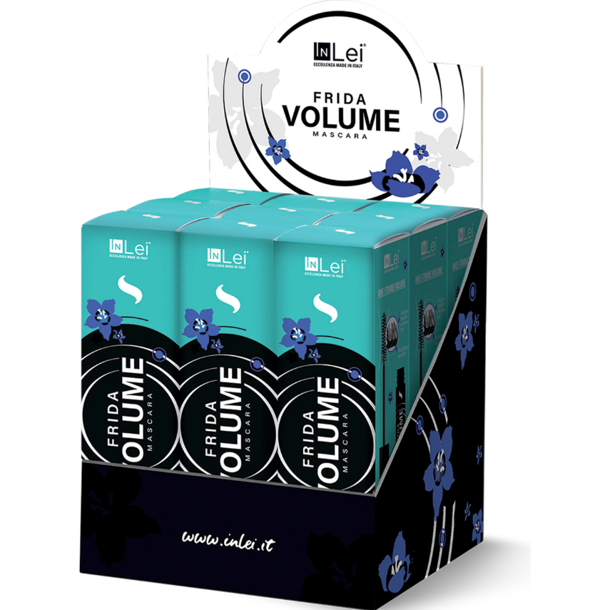 InLei® FRIDA COUNTER DISPLAY VOLUME Volumizing mascara for natural eyelashes and eyelash extensions