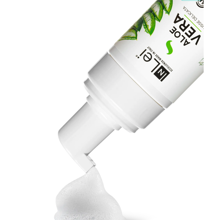 InLei® ALOE VERA MOUSSE gentle makeup remover for eyelashes, eyebrows, and face 100ml