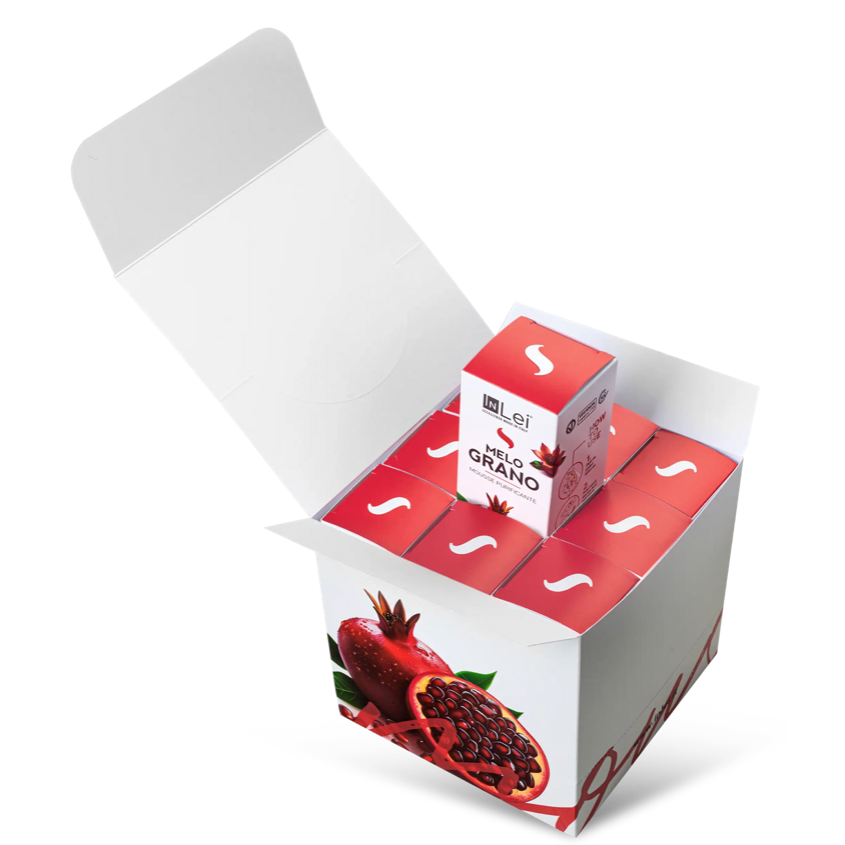 InLei® Pomegranate Mousse Cleanser Display – purifying makeup remover for eyelashes, eyebrows, and face 100ml