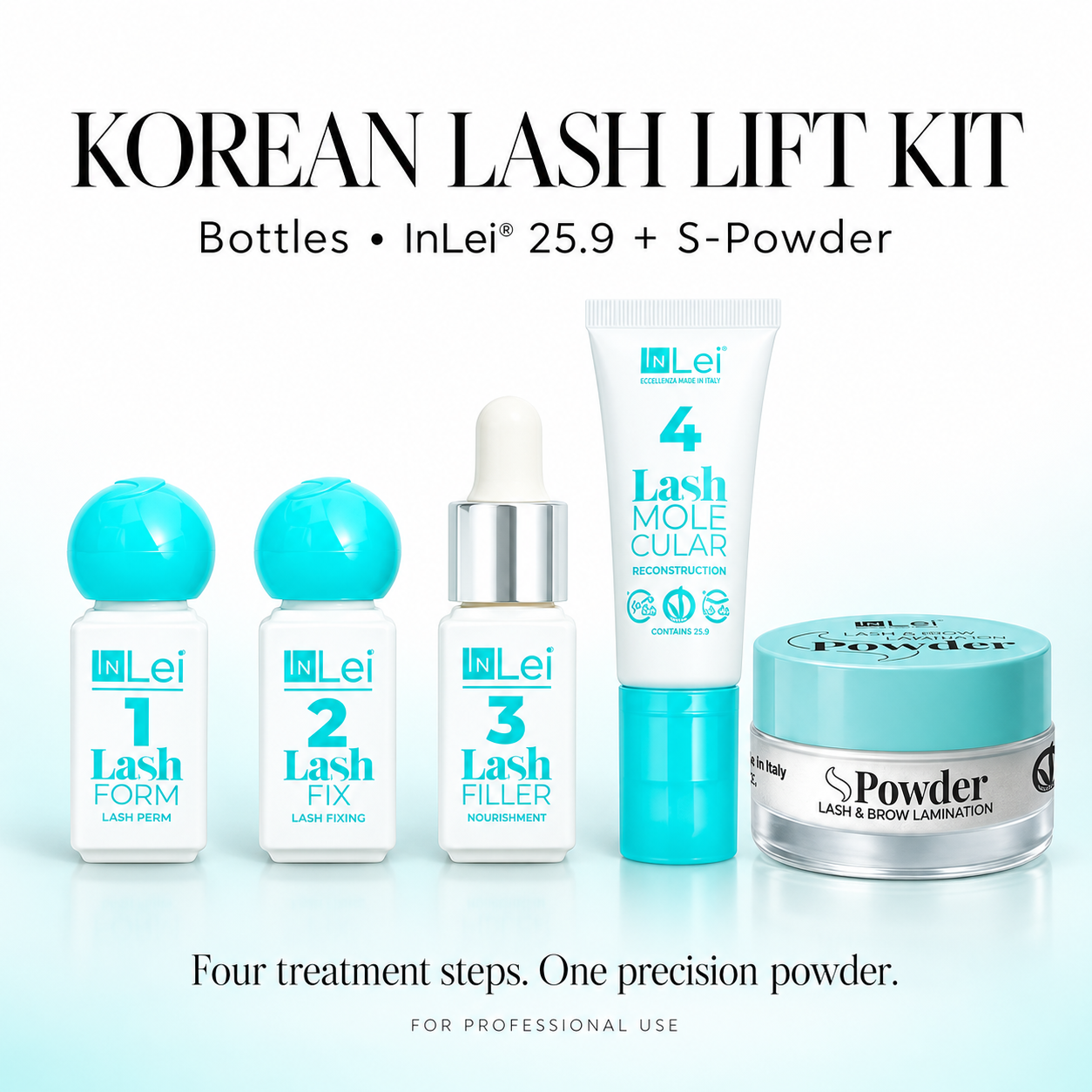Korean Lash Lift Kit – Bottles | InLei® 25.9 + S-Powder