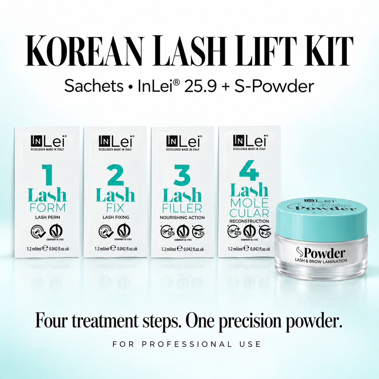 Korean Lash Lift Kit – Sachets | InLei® 25.9 + S-Powder