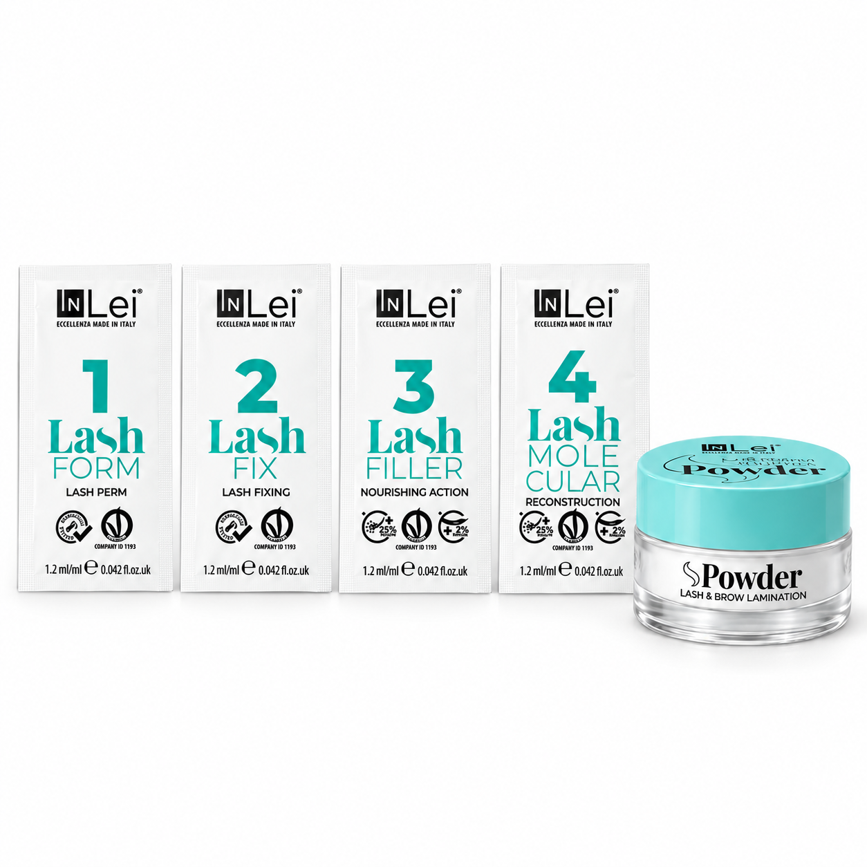 Korean Lash Lift Kit – Sachets | InLei® 25.9 + S-Powder