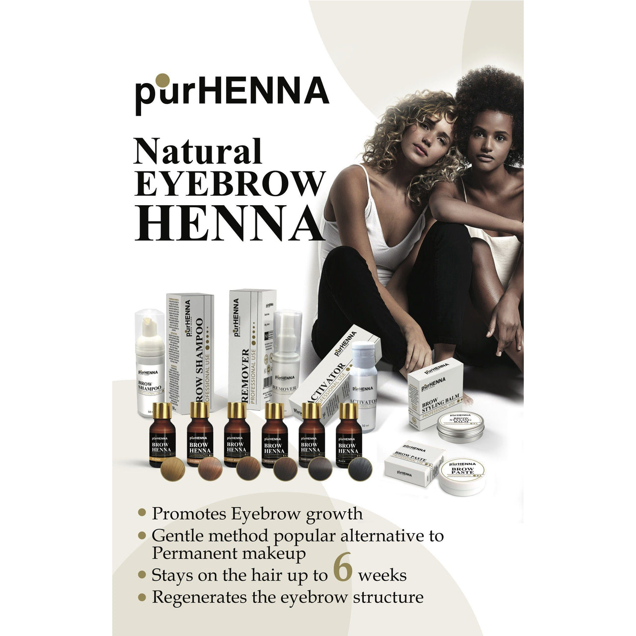 purHENNA® | Brow Henna Poster(1-3)